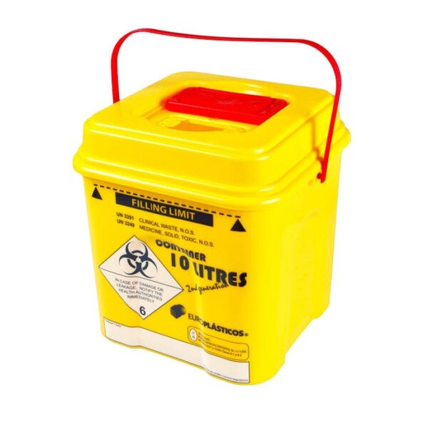 POUBELLE / COLLECTEUR D’AIGUILLES DASRI 2ÈME GÉNÉRATION / EUROPLASTICOS
